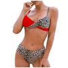 Women Print Bikini Sexy Separate Leopard Swimwear Blocking Swimsuit Bathing Suit