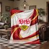 VfB Stuttgart Fußball Druck Flanelldecke Weich Warm Sofa Bett Überwurfdecke Für Zuhause Büro Schlafzimmer