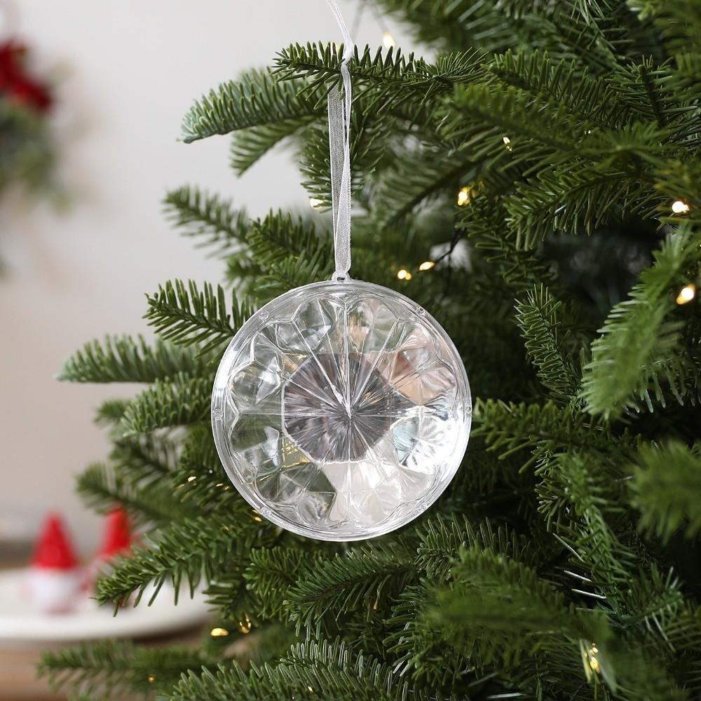 Transparent Gemstone Christmas Pendants DIY Christmas Tree Ornaments for Xmas Tree