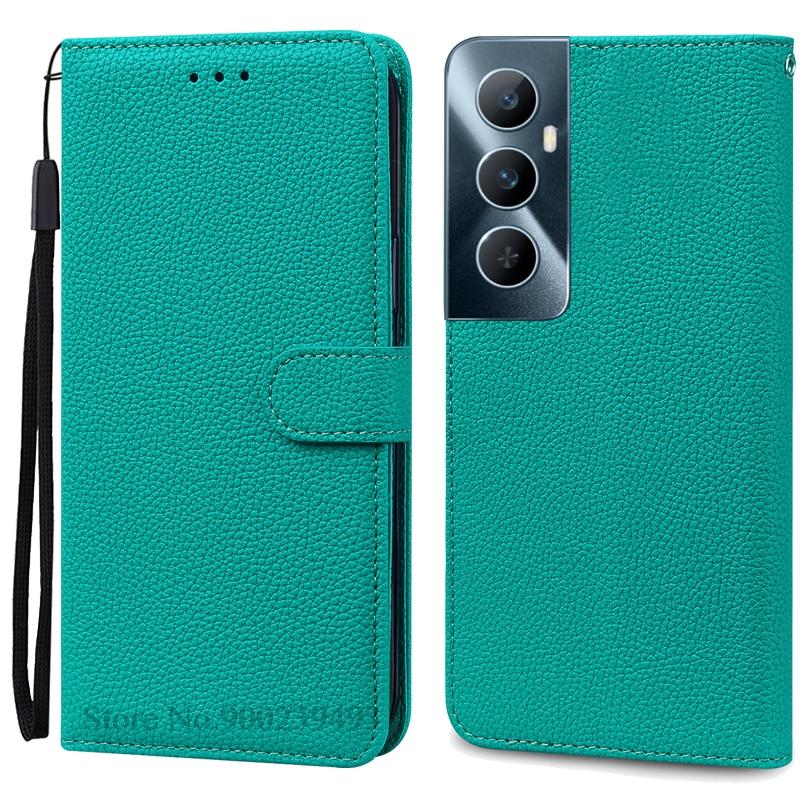 Per Realme C65 Custodia Portafoglio in Pelle con Patta Custodia per Telefono Per Realme C65 4G Coque Fundas Per Oppo Realme C65 Custodia per Telefono