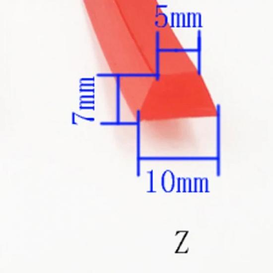 1 m red connected polyurethane triangle conveyor belt PU polyurethane industrial drive belt Transmission 1M