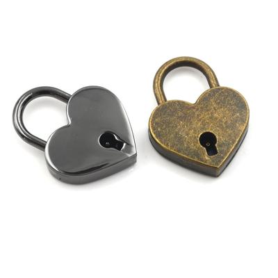Süßes Geschenk mit Schlüssel Mini Reise Zinklegierung Hardware Liebesherz Schloss Vorhängeschloss Schlösser
