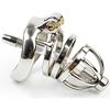 Stainless Steel Chastity Belt for Chastity Hollow Chastity Cage with Penis Penis Restraint Metal Penis SM Cheating Cock Adult Toy Men, Lock, Plug,