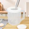 1Pc Large Capacity Baking Measuring Cup Scale Kitchen Mixing Bowl with Lid Transparent Plastic Mixing Cup for Home Tools