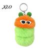 Caterpillar Plush Keychain Sunglasses Keychain, Soft Backpack Purse Charm Bag Charm, Colorful Stuffed Keyring Pendant