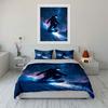 Snowboarder with starry background. Bedding sets Duvet cover sets Duvet covers Pillowcases(1 * Duvet Cover 2 * Pillowcases without duvet insert)