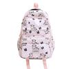 Schoolbag New Backpack Japanese Versatile Printed Calf Junior High School Girls College Students Cute Large Capacity Backpack Oblique Span Bag