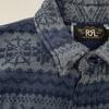 RRL Indigo Cotton Nordic Work Shirt tops M IndigoUsed