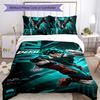 deku 3pcs Bedding Set Duvet Cover Closure Includes 1 Duvet Cover & 2 Pillowcases for All Seasons Bedroom Home Dorm Decor