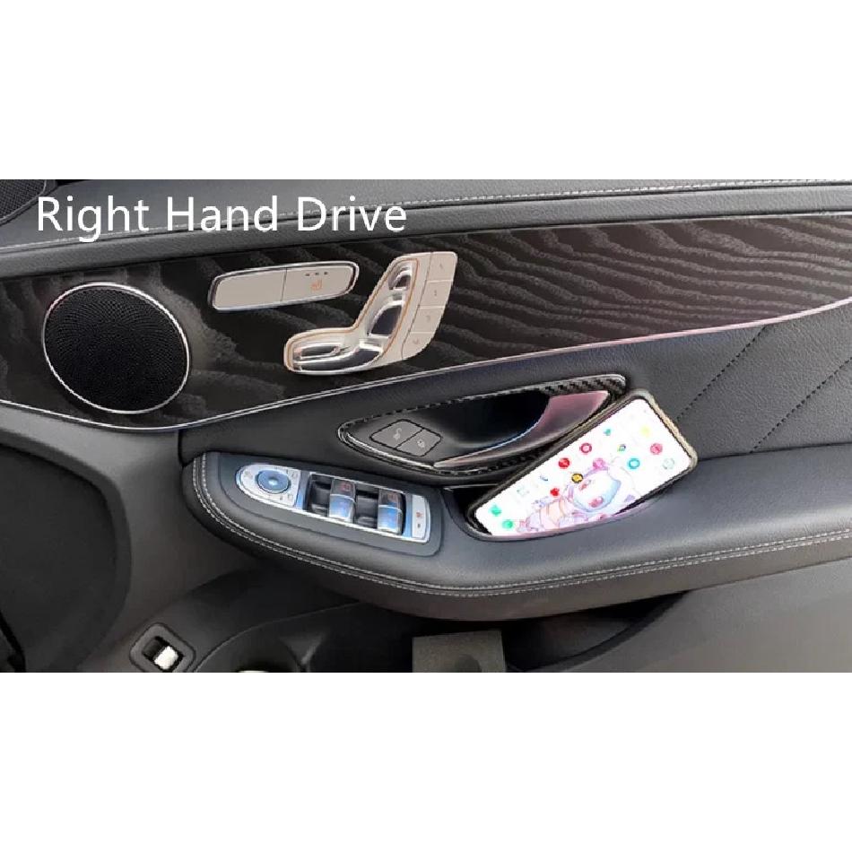 For Mercedes Benz New C GLC Class 2016 2017 2018 X253 C253 W205 C205 Car Door Storage Box Tray Organizer Interior Accessories