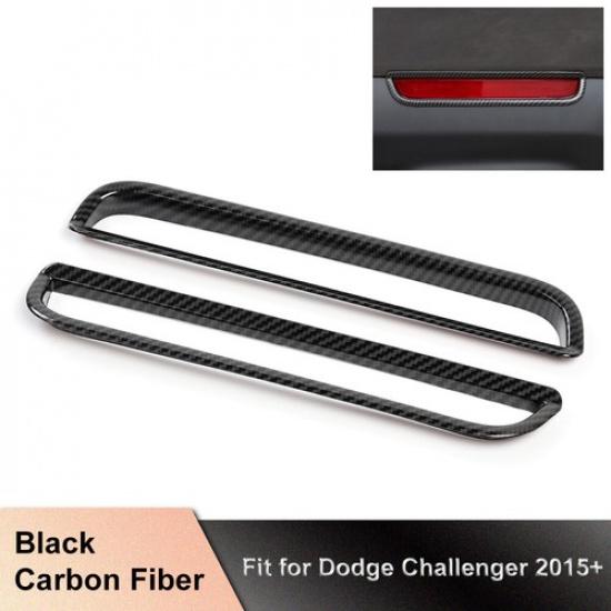 

Carbon Fiber Rear Fog Light lamp Frame Panel Cover Trim for Dodge Challenger 15+