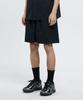 POLLUTION Seersucker Basic Shorts Black