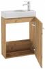 Bathroom Cabinet Set with Sink 50x70 + Cabinet with Mirror 50x60, Oak Craft, Verona