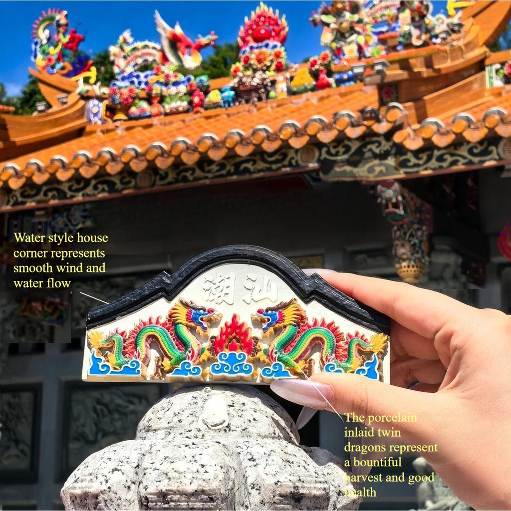 Chaozhou Shantou roof ceramic refrigerator sticker, Shantou cultural and creative products, Chaozhou tourism souvenirs, Jieyang souvenirs with hands