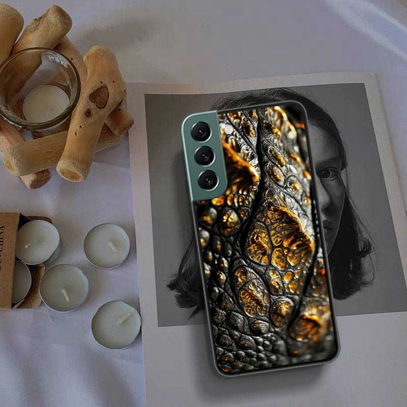 Crocodile Skin Phone Case For Samsung Galaxy S22 S25 Ultra S21 S10 Plus S26 Edge S20 S23 S24 FE Cover Silicone Soft TPU Clea