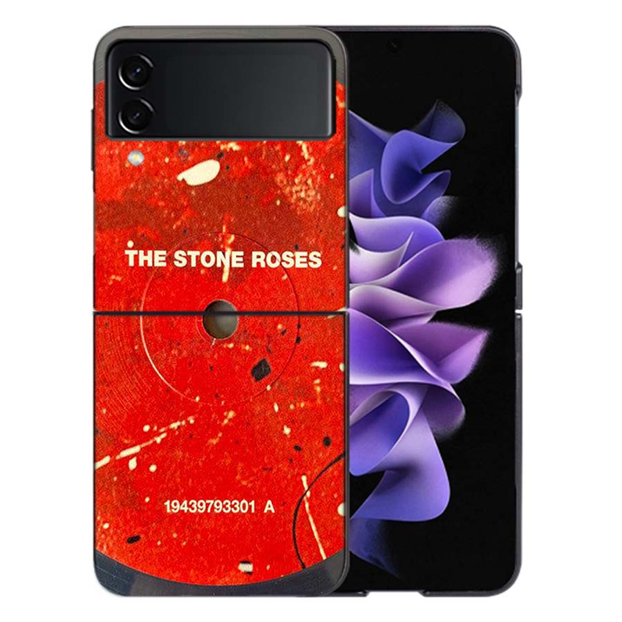 The Stone-R-Roses Phone Case For Samsung Z Flip 6 7 5G Galaxy Z Flip 5 4 3 5G Cases Shockproof Hard Cover TPU