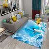 Antarctica Penguin Pattern Carpet Cute Animal Large Carpet for Living Room Bedroom Decor Area Mats Bathroom Non-slip Mat Carpet