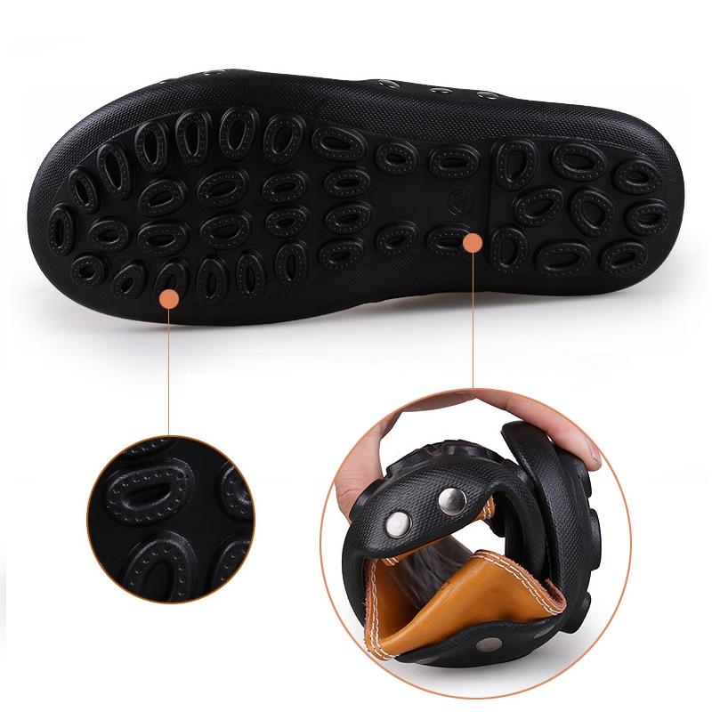 Genuine Leather Sandals Mens 2019 Trend Outdoor Slippers Summer Anti-slippery Casual Flip Flops Beach Male Men 39 S Sandals