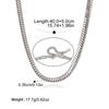 European and American titanium steel necklaces, niche snake bone chains, light luxury hand accessories, stainless steel necklaces, accessories,