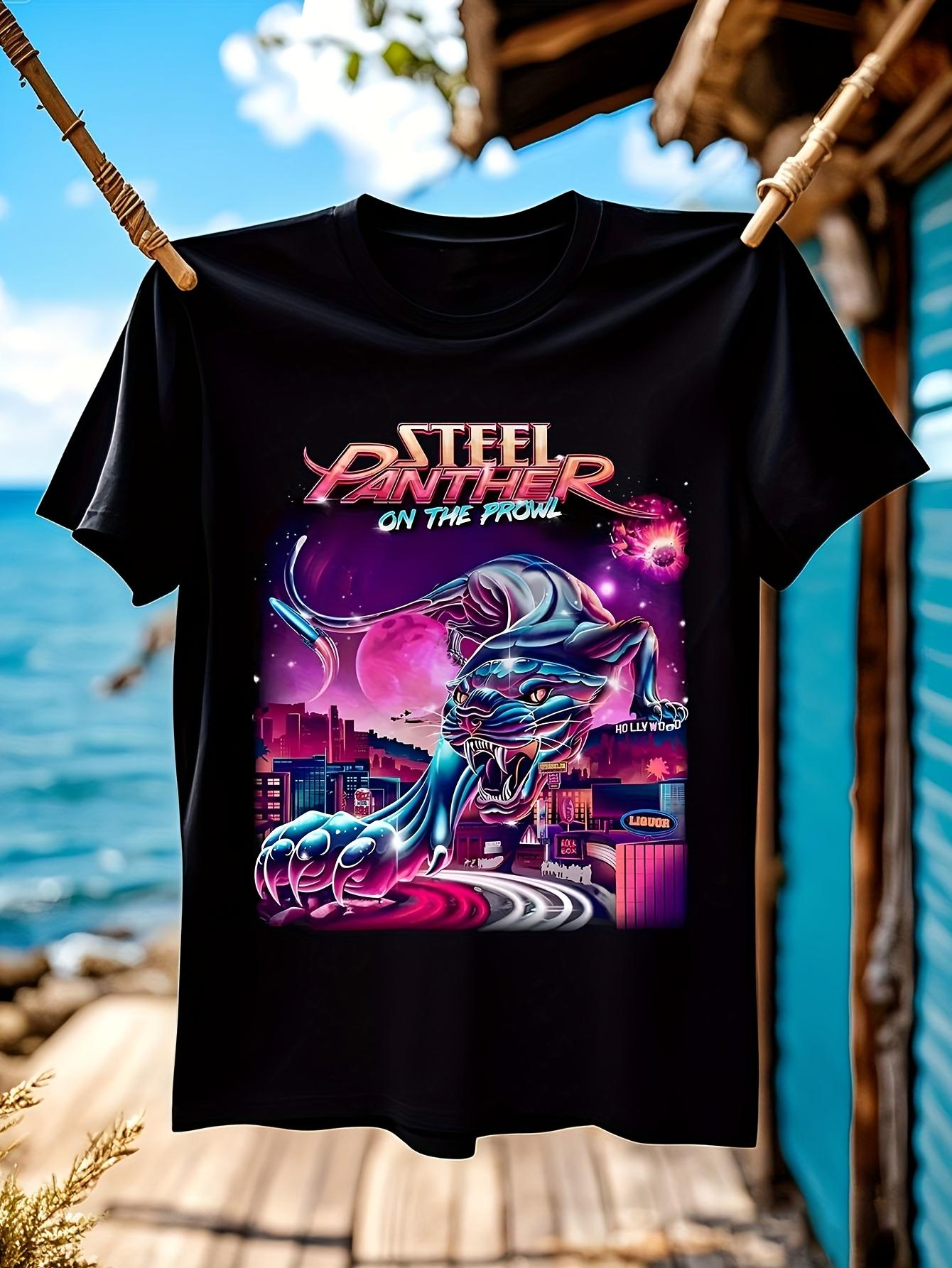 Steel Panther Graphic Tshirt Graphic Tee - Casual Cotton ... S