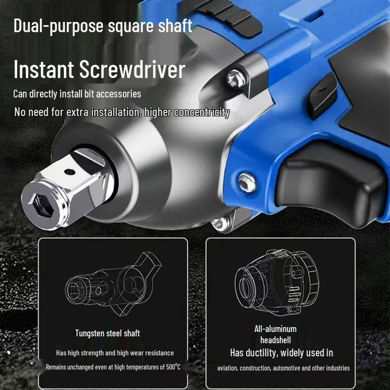 Rechargeable Brushless Impact Wrench with Lithium Battery for Auto Repair & Woodworking