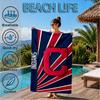 Cleveland Chief Symbol Beach Towel, Microfiber Beach Towel, Perfect For Pool, Beach, Travel, Home Decor Beach Party Fan Gifts