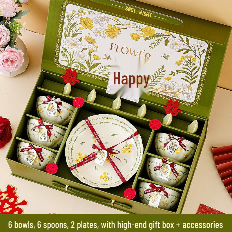 Luxury Ceramic Tableware Gift Set - Elegant, Durable, Perfect for Housewarming, Ceremonies, or Dining Table.