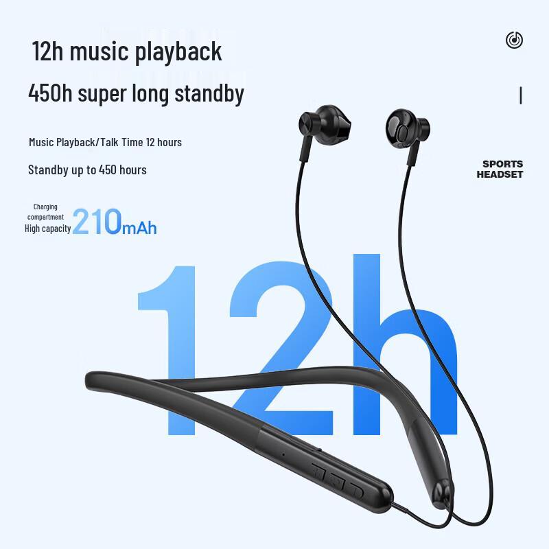 Newman C6 Neckband Wireless Sports Bluetooth Earphones