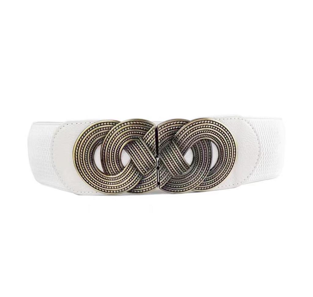 Damenmode Breiter Elastischer Gürtel zur Rockdekoration