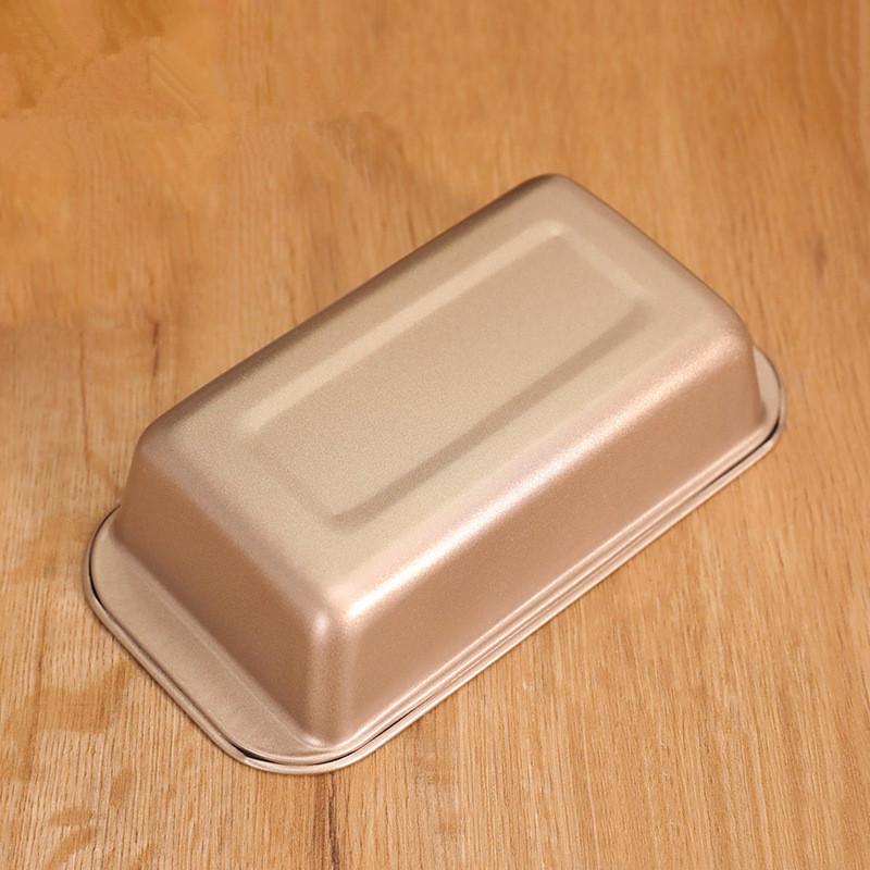 1 Pcs Rectangular Baking Bread Loaf Pan Black Golden Carbon Steel Nonstick Loaf Pan For Baking Homemade Bread Toast Brownies