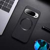With Magsafe Magnetic Plain Leather Lychee Case For Google Pixel 10 Pro XL Pixel 10 9A 9 Pro XL 8a 8 7a 7 Camera protect Cover