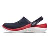 Crocs Zuecos Ligeros Cómodos Antideslizantes Calzado Unisex Azul Marino Rojo Chili 206708-4CC