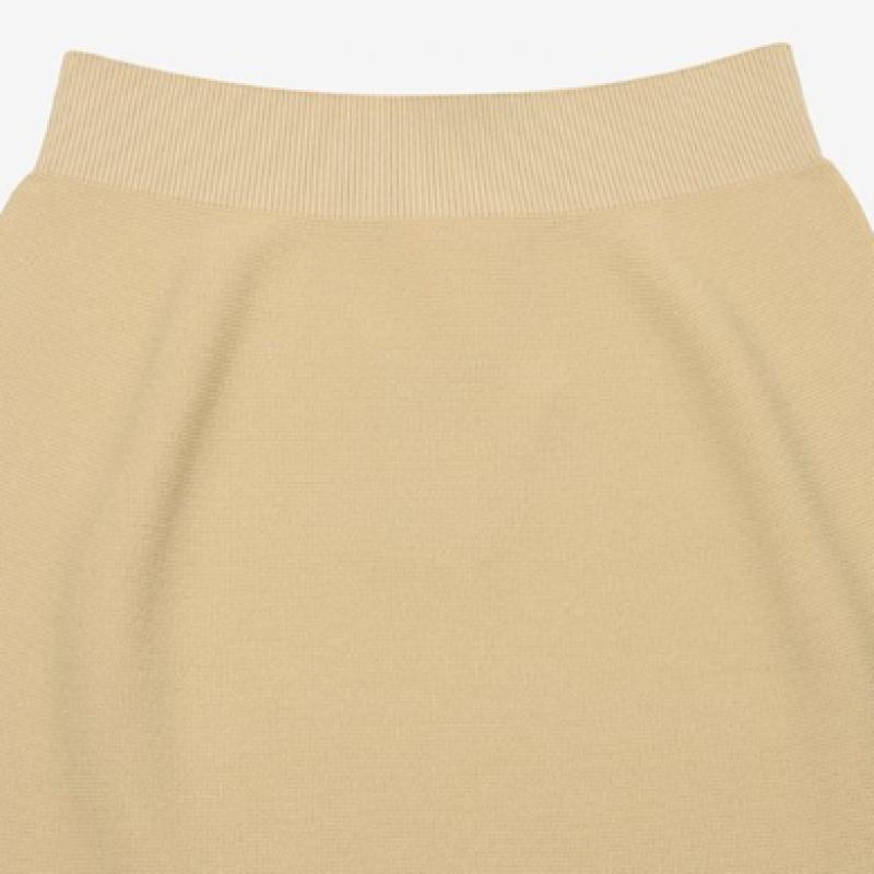 2ND SKIN Air Knit YArn Semi A Line Long Skirt Afwss2200