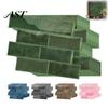 3D Mosaic Wall Decals 8PCS Faux Brick Stickers, Waterproof Adhesive Decals, Moisture-proof Easy DIY Kitchen Backsplash Stickers Peel And Stick