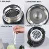 440ml Stainless Steel Vacuum Flask Thermos Cup for Coffee Tea Milk Sports Water Bottle Insulated Travel Mug with Lid