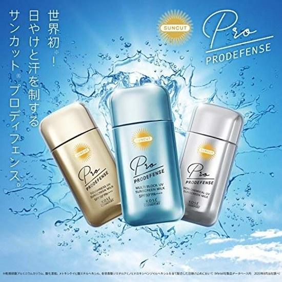 Sunkat KOSE Pro Defense Non-Chemical Formula Sunscreen UV Milk Absorber Free 60mL Unscented 60 Milliliters (x 1)