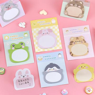 Self-stick Notes Animal Sticky Notes Thickened Stickers Creative Thickened Stickers Kids Gift
