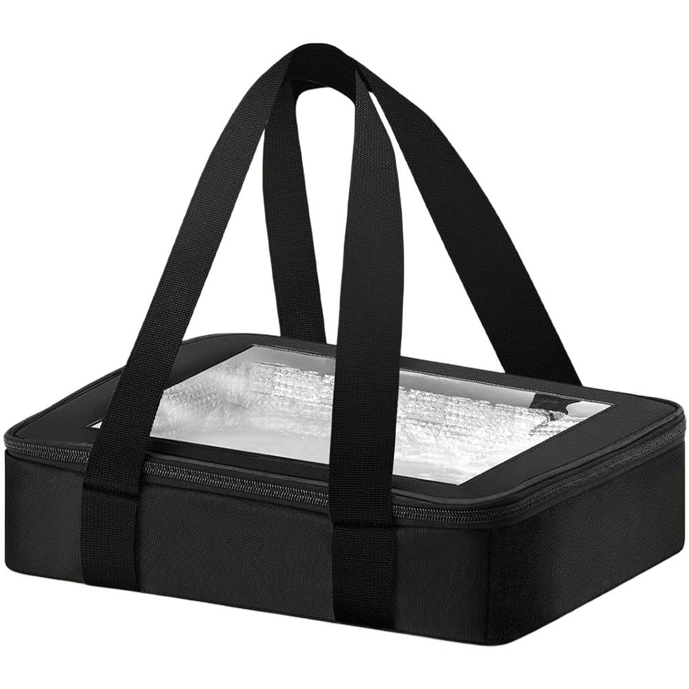 9x13 Inch Foil Pan Carrier with Lid Oxford Cloth Handle for Hot Food Transport with Easy to Clean Aluminum Foil Lining China Mainland 4980₽