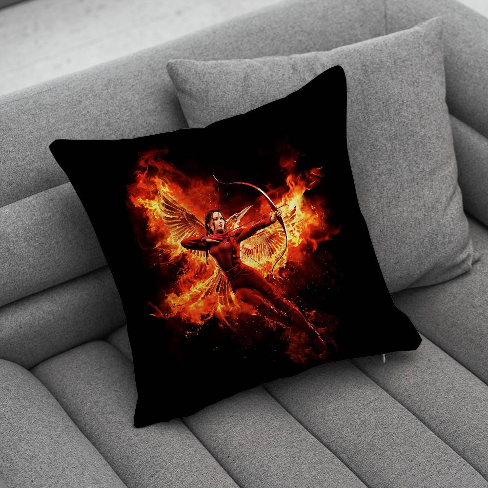 The HHunger GGames Print Pattern Sofa Cushion Cover Pillowcase Home Party Car Bedding