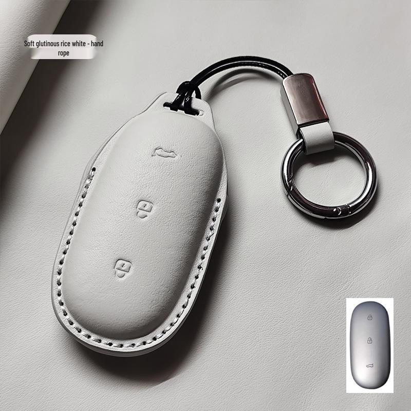Genuine Leather Key Case for Ideal I6 L9MAX/L8/L7/L6/ONE/Mega - High-End with Buckle Shell