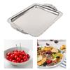 Decorative Fruit Tray Dessert Plate Easy To Clean Handcrafted Wearproof Rectangle Serving