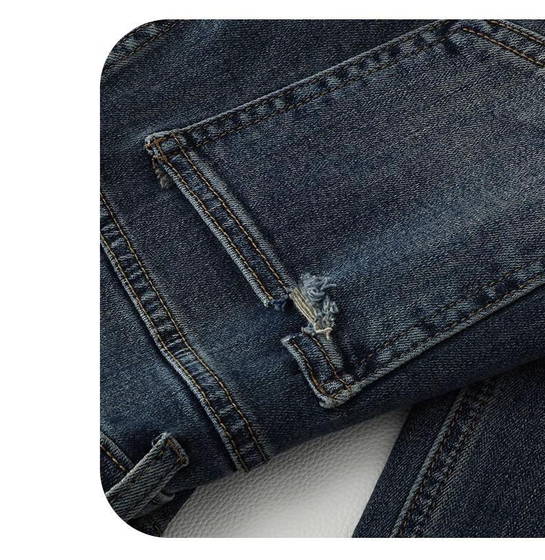 Women's High-Waisted Retro Wide-Leg Jeans: Fall/Winter 2024 Petite Straight-Leg Pants