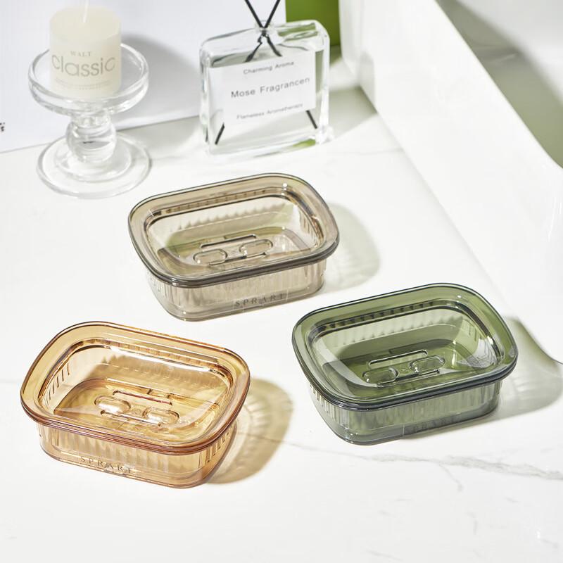 Портативная двухуровневая мыльница с дренажем (2-Pack)