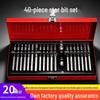 40-Piece Hex, Spline, and Twelve-Point Star Bit Wrench Set