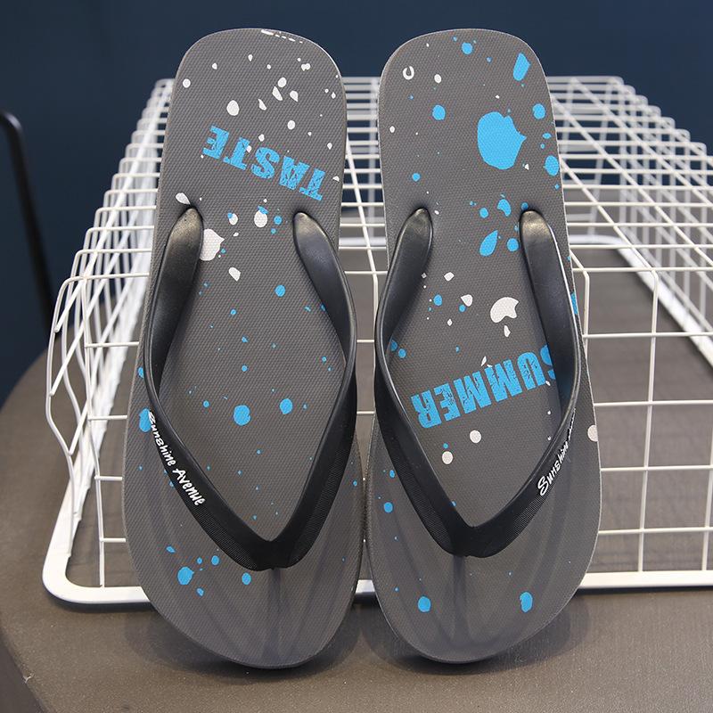 

Fashion New Men s Anti-Slip Flip Flops Trendy Couples Beach Sandals Unique Patterns Durable Outdoor Unisex Summer Slides for Casual Wear 44-45