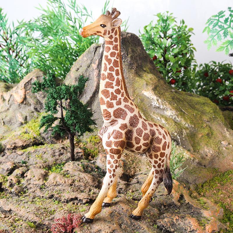 Large Giraffe Wild Animal Model Toy for Kids' Science and Cognitive Learning
