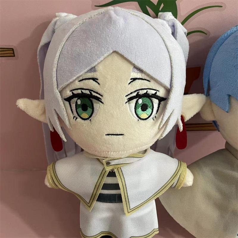 Muñeco de Peluche Cosplay de Frieren en el Funeral 20cm Personaje de Anime Frieren Himmel Almohada Suave Rellena Regalo de Navidad