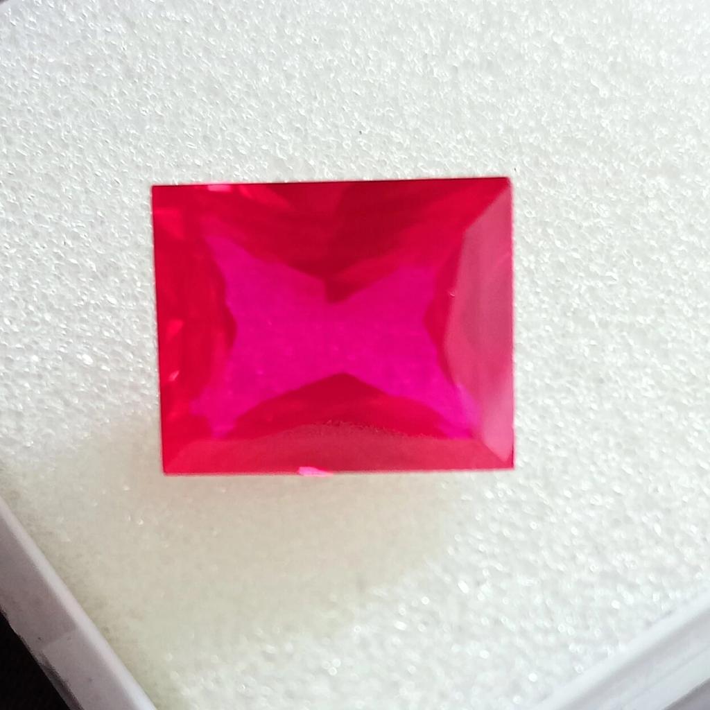 Certified Natural Ruby Rectangle Cut Red Mozambique 10-12 Ct VVS Loose Gemstone