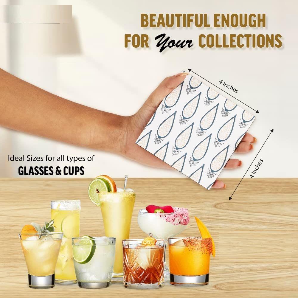 Leather Coasters - Tea Coaster - Dining Table Decor Accessories - Coster Set For Dining Table For Hot Pots