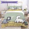 Povlečení se vzorem Simon's Cat, sada prošívaného přehozu, povlak na polštář, domácí dekorace, dárek k narozeninám (1 * povlak na přikrývku + 2 * povlak na polštář bez výplně)